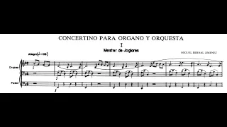 Miguel BERNAL JIMÉNEZ: RETABLO MEDIEVAL, Concertino para Órgano y Orquesta (1949) [Vídeo-Score]