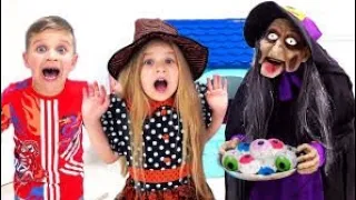 Roma and Diana - Halloween Adventures For Kids | @kidstoons1