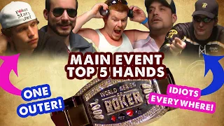 2008 WSOP Main Event - Top 5 Hands | World Series of Poker