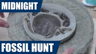 Unexpected midnight fossil hunt and prep - I find a new fossil site!