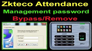 Zkteco Password|ZKTeco Attendance Management Software Remove the Admin Password (Quick solution)