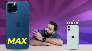 iPhone 12 mini & iPhone 12 Pro Max First Impressions & Quick Review ⚡Chota Packet, Bada Dhamaka