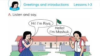 Class 3 English Unit 1: Greetings and introductions (Book 2020)