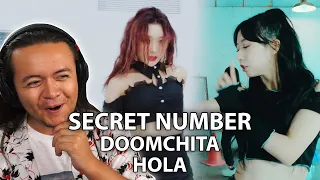 SECRET NUMBER - 'DOOMCHITA' Dance Practice & 'HOLA' Choreography Video | REACTION