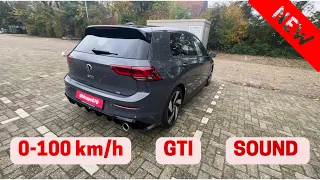 NEW! Golf 8 GTI | MK8 | 0-100 km/h acceleration? 🏁 | pure SOUND | Drive Test