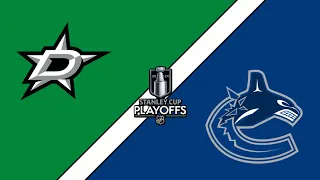 Dallas Stars vs Vancouver Canucks | Stanley Cup Playoff Simulator GAME 4 | FULL MATCH