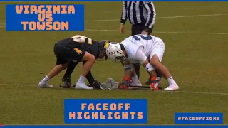Virginia vs Towson | Faceoff Highlights | College Lacrosse | 3/6/21
