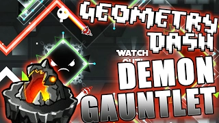 Geometry Dash DEMON GAUNTLET [Sidestep, Traction, Mechanical Showdown] (1/3)