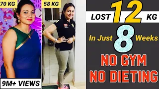 MY Weight Loss Transformation Journey : How I lost 12KG in 2 Month | NO GYM NO DIETING