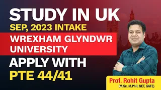 Wrexham Glyndwr University| Study in UK ( Sep, 23 Intake )|Apply with PTE 44/41|Spectrum Overseas|