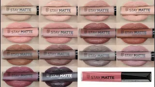 RIMMEL STAY MATTE LIQUID LIP COLOR *NUDES* -  REVIEW & LIP SWATCHES