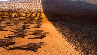 1,000 T-Rex VS 1 MILLION ZOMBIES - Ultimate Epic Battle Simulator 2 UEBS 2