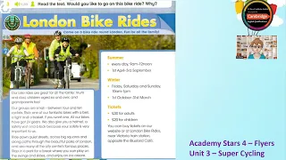 Academy Stars 4 _ Unit 3- Super Cycling _ Lesson 2 - Reading