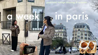 a week living in paris vlog | first time in paris - museum dates, cafe hopping, & vintage shopping