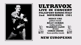 Ultravox 'New Europeans' Live at Palasport in Rimini on 2nd November 1981