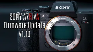 Sony A7rivA Firmware update V1.10