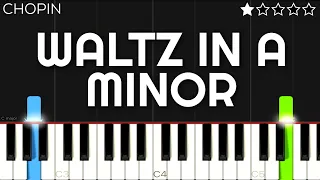 Chopin - Waltz in A Minor, B.150 | EASY Piano Tutorial