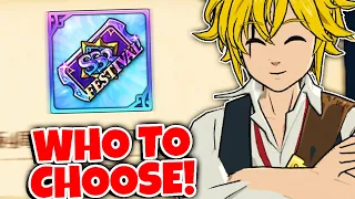 FREE FESTIVAL TICKET! HOW TO GET IT AND WHO TO CHOOSE! | Seven Deadly Sins: Grand Cross