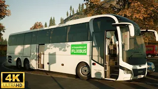 [4K] Flixbus | MAN Lion's Coach | Terrible Traffic Jam | Fernbus Simulator Gameplay