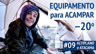 COMO ACAMPAR a -20 graus VIAJANDO de BICICLETA? | EQUIPAMENTO de CAMPING no FRIO | ALTIPLANO #09