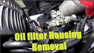 BMW e34 pt.5 - Oil filter housing removal