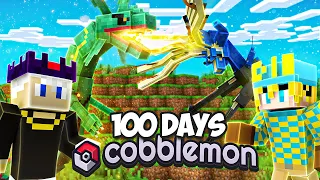 We Spent 100 Days in Pokémon Cobblemon Minecraft (VS Rival)