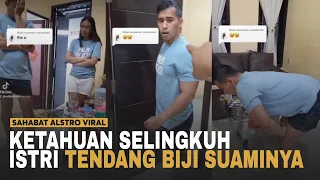 VIRAL VIDEO ISTRI Grebek Suaminya Dirumah Selingkuhan, Karena Emosi Istrinya Tendang Biji Suaminya.