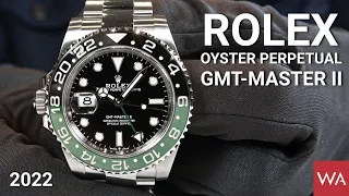 ROLEX Oyster Perpetual GMT-Master II. With crown guard on the left side.