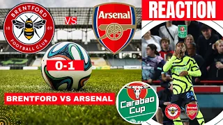 Brentford vs Arsenal 0-1 Live Stream Carabao Cup EFL Football Match Score Highlights Gunners