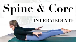 20- min Intermediate Yoga Workout For Core Strength and Spine Health - Minimal Cues Yoga - YogaCandi