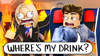 the WORST ROBLOX AIRPLANE VACATION... they forgot my DRINK