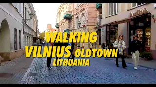 Walking VILNIUS oldtown Lithuania 2021 !!! 4K walking tour Vilnius Old Town !!!