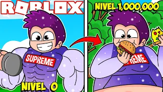 ¡PASAMOS DE MAM4DISIMO PRO A GORDITO PRO EN ROBLOX! 🍕🤣 | LEGOLAZ