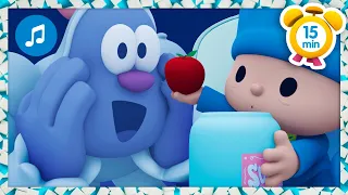 🍓 Johnny, Johnny, Yes Papa: Eating Fruit + More Nursery Rhymes & Kids Songs [ 15 minutes ] | Pocoyo