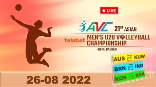 BAHRAIN 🆚 INDIA 21ST ASIAN MEN'S U20 VOLLEYBALL CHAMPIONSHIP | AVC BAH vs IND Live