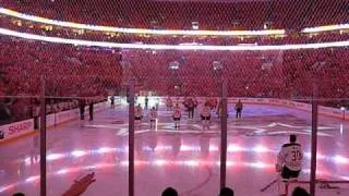 Lauren Hart & Kate Smith "God Bless America;" Flyers vs Sabres game 1 2011