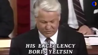 Борис Николаевич Ельцин.Выступление в конгрессе США 1992 год