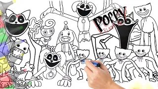 Poppy Playtime Chapter 3 Coloring Pages / How to Color All Monsters and Bosses Poppy Playtime