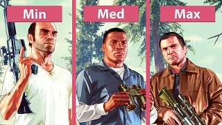 Grand Theft Auto 5 / GTA 5 – PC Min vs. Med vs. Max Graphics Comparison [WQHD|1440p]