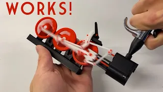 3D Printed Walschaerts Valve Gear Model