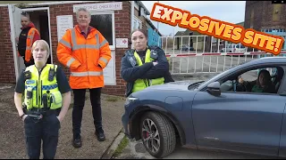 Fireworks - Police Attend "this is a licensed explosives site" #droneaudit  #audit  #drone