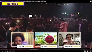 EMICIDA REACT BMO, THIAGO E TAVIN X NAUÍ, REFEL E KAUAN VAI SER RIMANDO