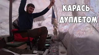 Бешенный Клев Карася. Рыбалка с Ночевкой. Один в палатке.