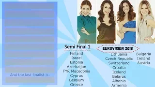 Eurovision 2018 - Semi-Final 1 - My 10 Qualifiers