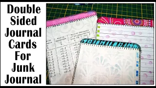 Upcycling scrap papers into double sided journal cards - Starving Emma