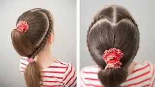 Сердце из волос 💖Прическа на длинные волосы 💖 Heart Hairstyle