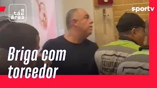 MARCOS BRAZ BRIGA COM TORCEDOR EM SHOPPING NO RIO DE JANEIRO | Tá na área | sportv