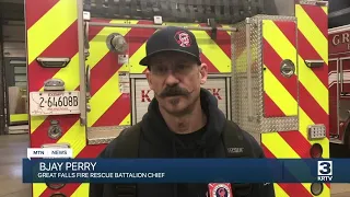 Great Falls emergency personnel recount rescuing 2 dogs from frigid river