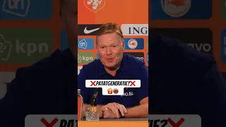 Moeten voetballers juist meer respect krijgen? #patatgeneratie #frietgeneratie #koeman #oranje #ek