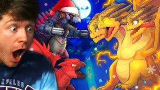 BABY KING GHIDORAH vs BABY MECHA GODZILLA vs BABY RODAN the REACTION! (Epic)